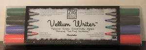 Zig Memory System Vellum Writer Markers 4 pack NIB  