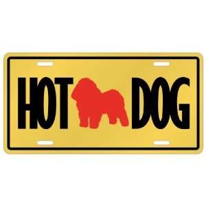    New  Bolognese   Hot Dog  License Plate Dog