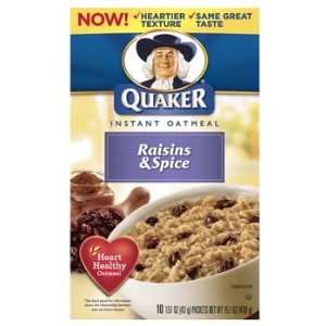 Quaker Instant Oatmeal Raisins & Spice 15.1 oz  Grocery 