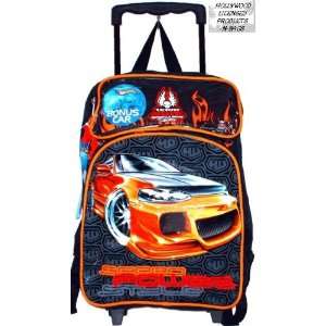  Hot Wheels Big Rolling Backpack plus Toy Car Free Toys 