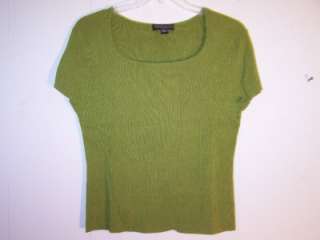Spenser Jeremy Womans Size XL ( 16  18) Olive Green Knit Short Sleeve 