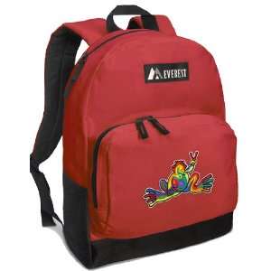  Peace Frogs Backpack Red
