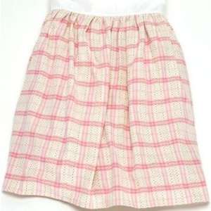  Pink Plaid Dobby Bed Skirt