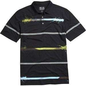  Fox Racing Milestone Short Sleeve Polo   Large/Black Automotive