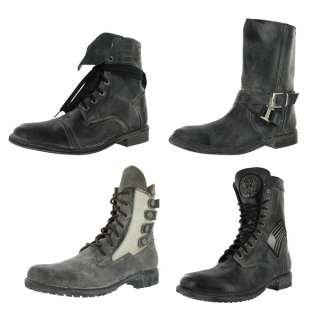   Leather Distressed Motorcycle Mens Boots Shoes 651457223100  