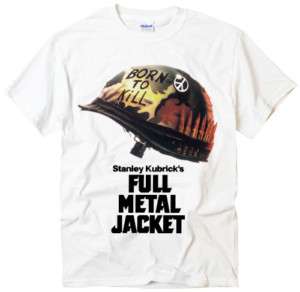 Full Metal Jacket Vietnam film Kubrick white t shirt  