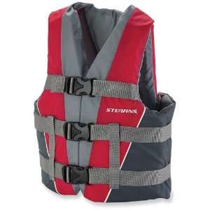  Stearns® 3 Buckle Illusion Life Vest, RED Sports 