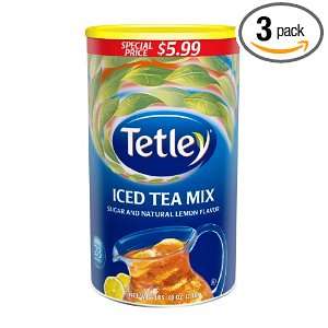 Tetley USA Iced Tea Mix, Sugar and Natural Lemon Flavor, 3lb  5 Ounce 