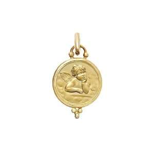  Temple St. Clair Extra Small 18k Gold Angel Pendant 