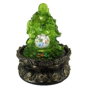  Lucky Buddha LED Indoor Tabletop Water Fountain with 