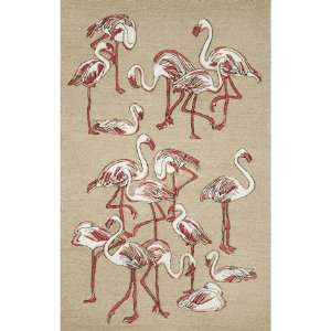 com Indoor/Outdoor Hand Tufted Area Rug Flamingo 2 x 8 Sand Carpet 