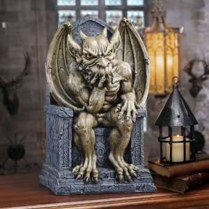  19 Gargoyle Throne Thinker Statue Sculpture Figurine 