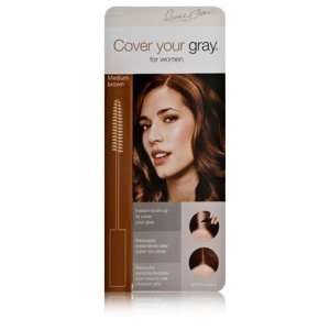  Irene Gari Hair Cover Gray Brush In Medium Brown Beauty