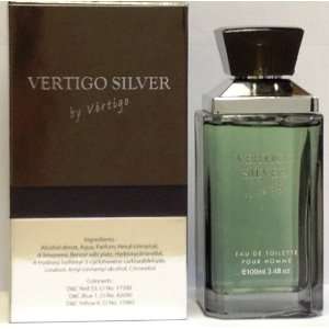  Vertigo Silver Eau De Toilette Perfume for Men3.4 Fl. Oz 