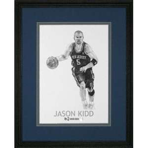  Jason Kidd New Jersey Nets 8.5x11 Framed Print Sports 