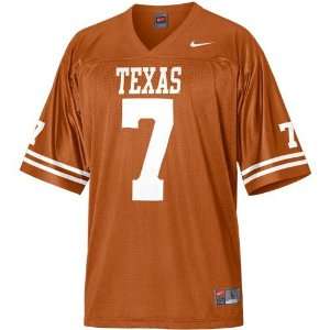 Nike Texas Longhorns #7 Burnt Orange Replica Football Jersey (Medium)