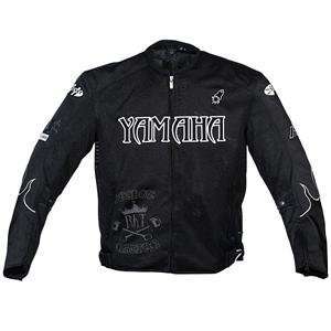  Joe Rocket Yamaha Flame Mesh Jacket   Large/Black/Black 