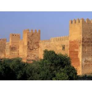  Sunlit Walls of 14th Century Chellah, Morocco Places 