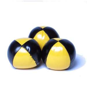  Zeekio Four Panel Budget Juggling Ball Set   Black/Yellow 