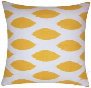 18 sq. MUSTARD YELLOW CHIPPER decorative throw pillow cover  
