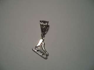 ICE SKATE STERLING SILVER PLATED PENDABNT NECKLACE CHARMS DANGLE 