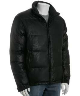 Theory black quilted poly Puffer.Patrol zip jacket   up to 