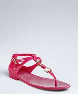Ralph Lauren Collection fuchsia Karly jelly thong sandals   