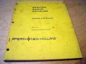 New Holland 430 Hay Baler Parts Manual Catalog NH  