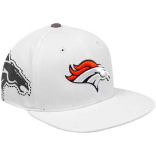 Denver Broncos TU23Z Pro Shape White Cap Hat sz S/M  