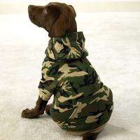 CAMO DOG HOODIE Soft Fleece SWEATER COAT PUPPY PET CLOTHES 