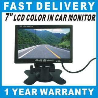 LCD COLOR IN CAR MONITOR DVD VCR FOR REARVIEW CAMERA