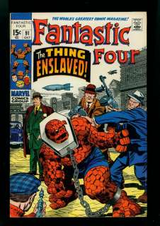 Fantastic Four #91.Marvel Comics 1969Fine+  
