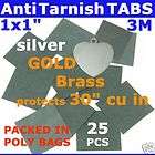 ANTI TARNISH PAPER TABS 1 25pcs 3M JEWELRY SILVER GOLD