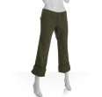 james perse army cotton linen cuffed cargo pants
