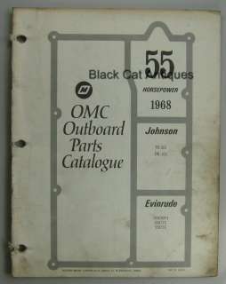 Original 1968 OMC Parts Catalog 55 HP Johnson/Evinrude  