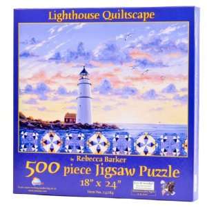  Quilt Puzzle Lighthouse Quiltscape Toys & Games