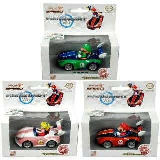Super Mario Brothers Nintendo Wii Pull And Speed Karts Set Of 3