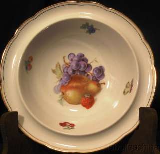 Schumann Bavaria Grapes Pears 6 Bowl Rimmed Scalloped  