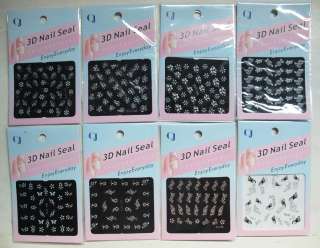 SHEETS OF NAIL ACCESSORY STICKER Nail Art 3D Stickers  
