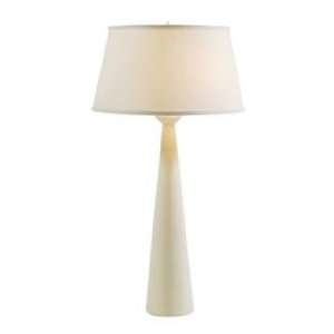  Lights Up Dasan Tall Ivory Table Lamp with Ipanema Shade 