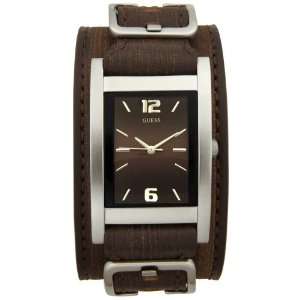  GUESS? Mens 66391G Brown Leather Watch Guess Watches