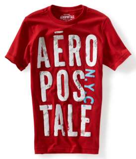 aeropostale mens aero puff stacked graphic t shirt  