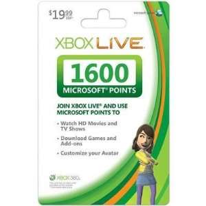    Quality X360 Live Points 1600 By Microsoft Xbox Electronics