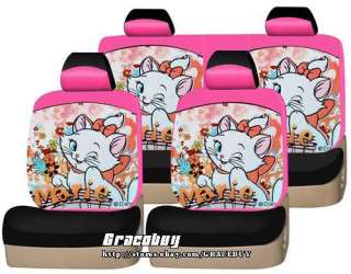Universal Marie Cat Car Seat Cover Set 10pcs  3 Colors  