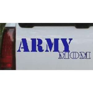 Army Mom Military Car Window Wall Laptop Decal Sticker    Blue 20in X 