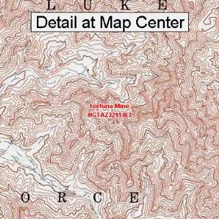  USGS Topographic Quadrangle Map   Fortuna Mine, Arizona 