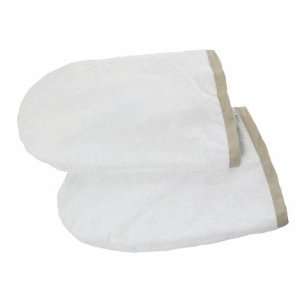  Canyon Rose Velour Hand Mitts, White (Pack of 2) Beauty