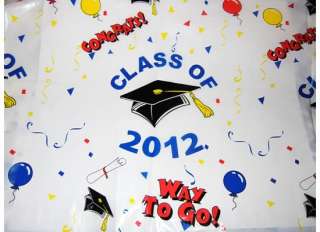   CLASS of 2012 Table cover Plastic Tablecloth Balloon decoration  