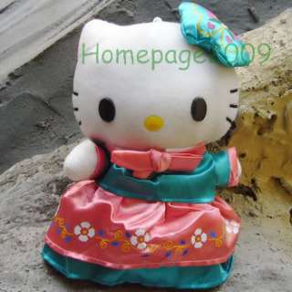 NEW HELLO KITTY in beautiful Hanbok cloth plush doll  