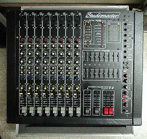 STUDIOMASTER POWER HOUSE 8.2 8 CHANNEL POWERED MIXER 300 WATTS x 2 